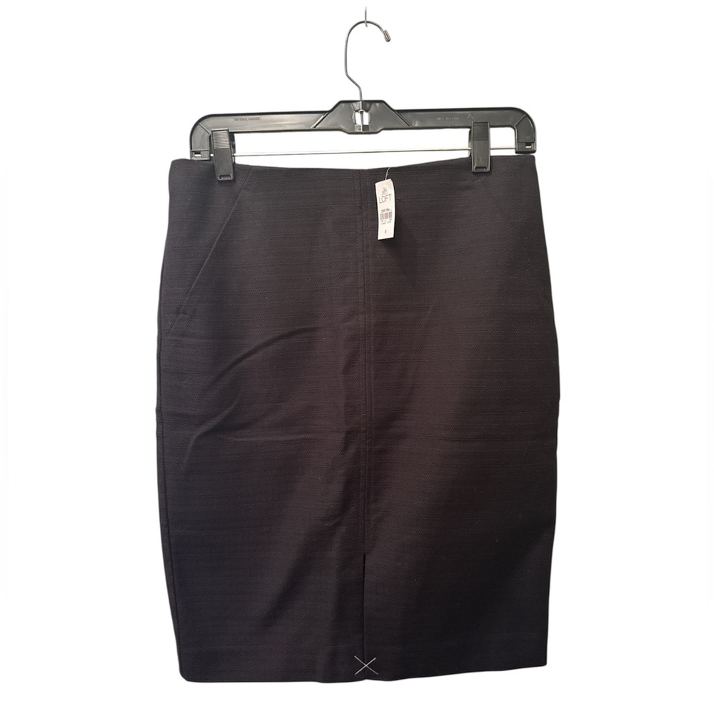 Ann Taylor Loft Black Pencil Skirt Women’s Size 8 NWT